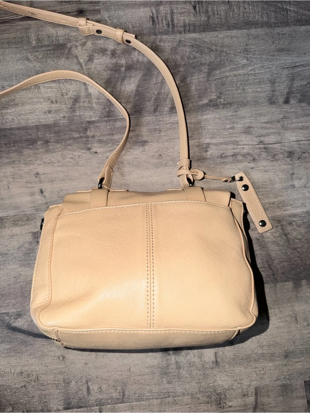 Via Spiga Tan Leather Flap Crossbody